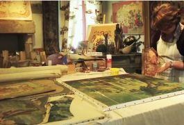 The memory of the cartoon-painters in Aubusson, Creuse
